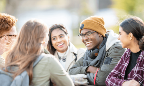 International students outdoors